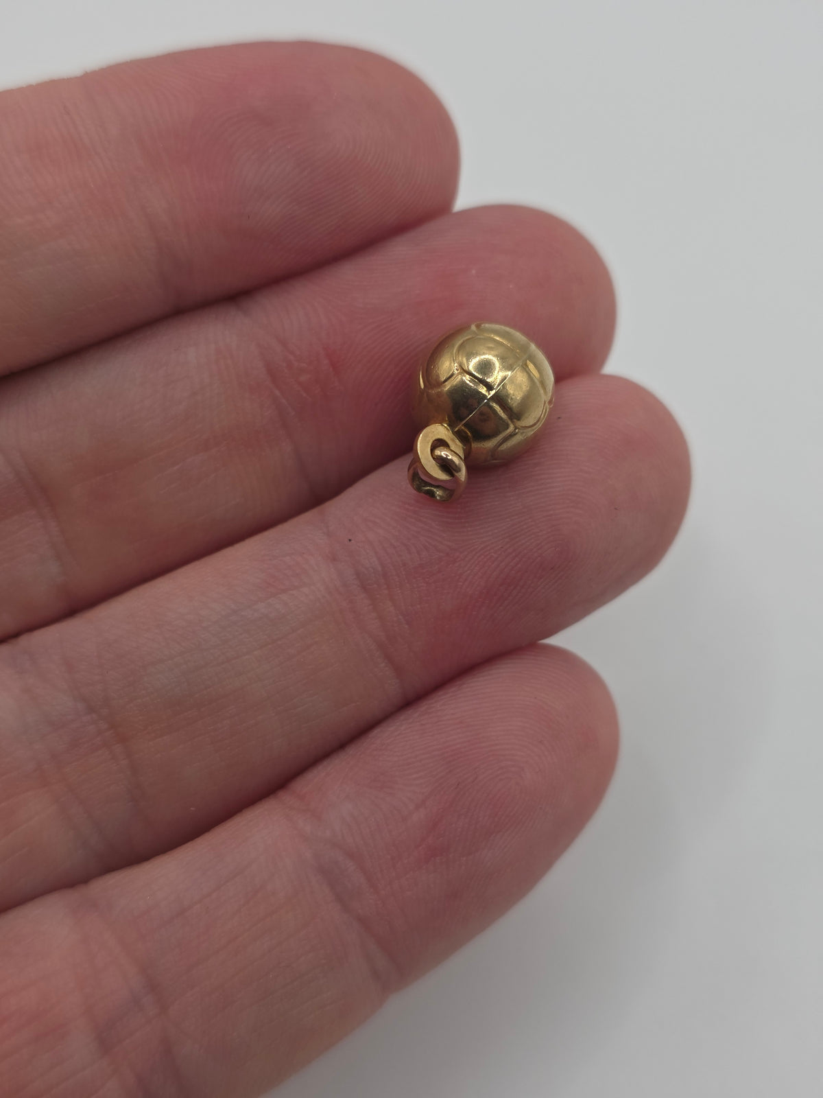 9ct gold football charm
