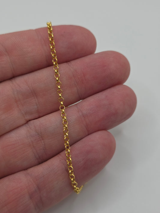9ct gold belcher bracelet