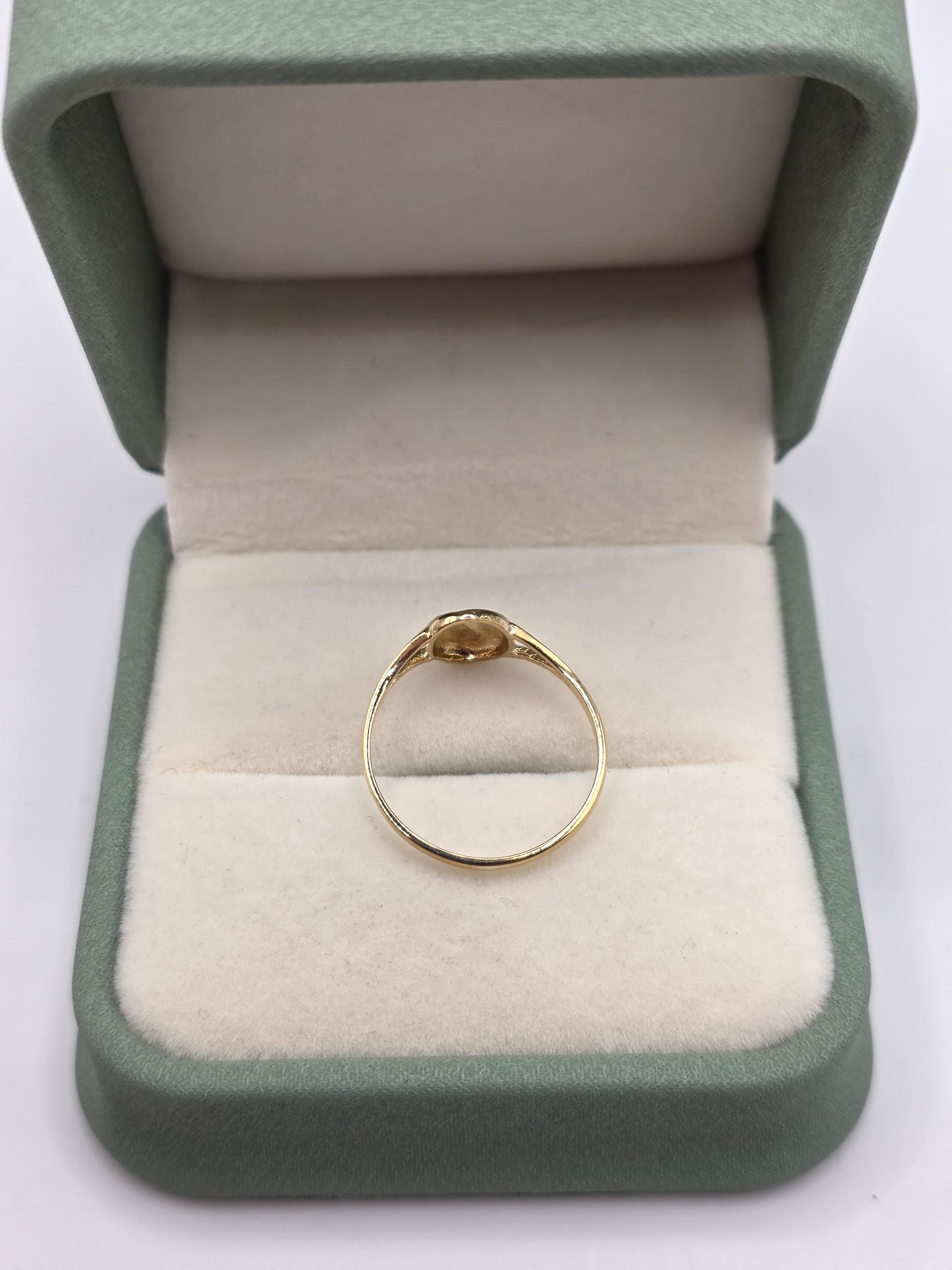 9ct gold coffee bean ring