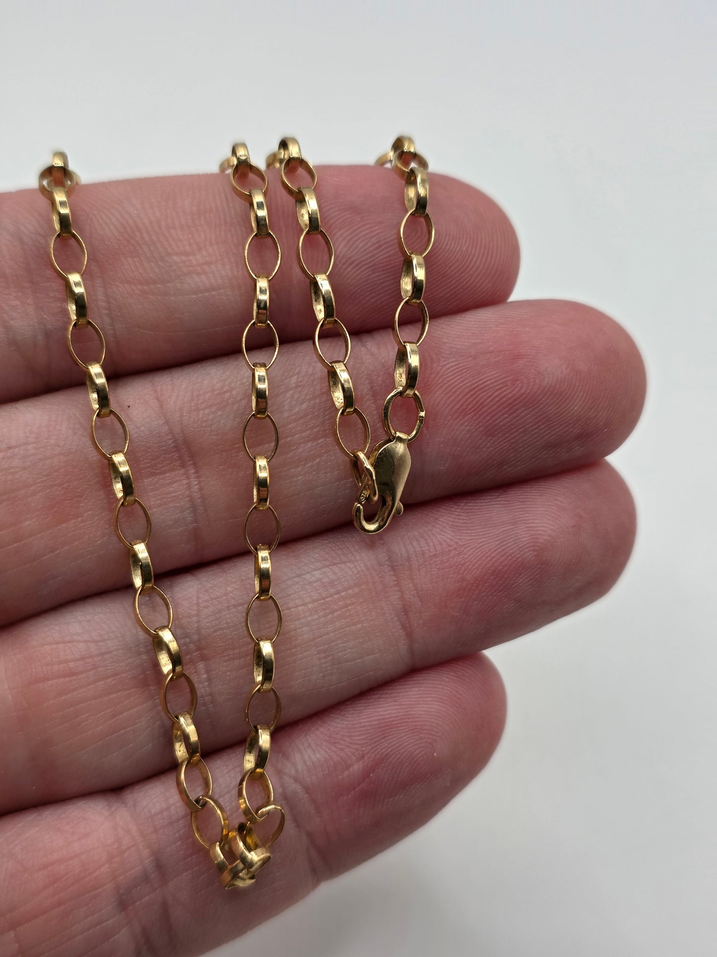 9ct gold belcher chain (26)