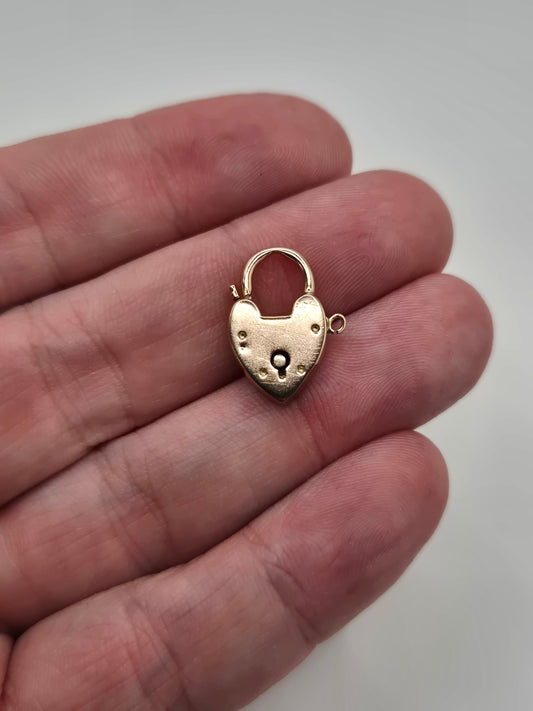 9ct rose gold padlock (6)