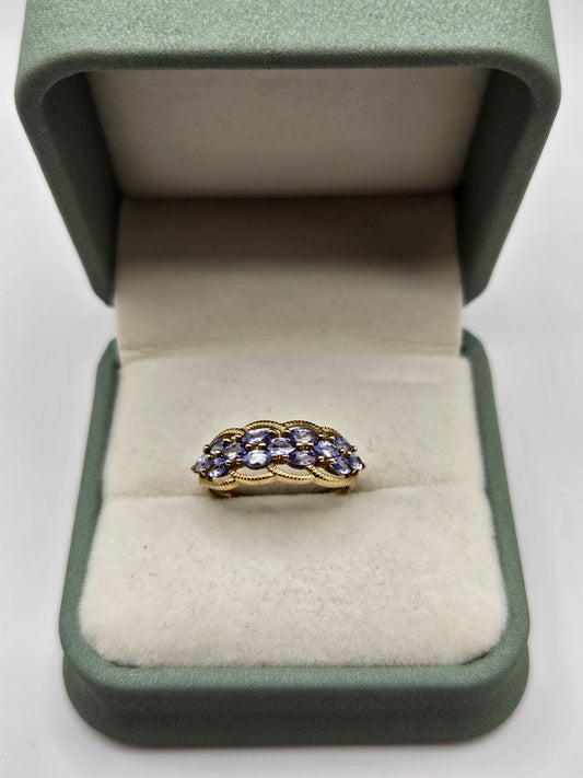 9ct gold tanzanite ring