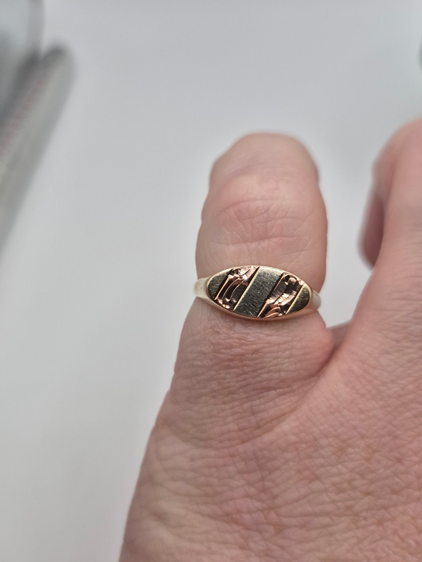 9ct two tone gold ring