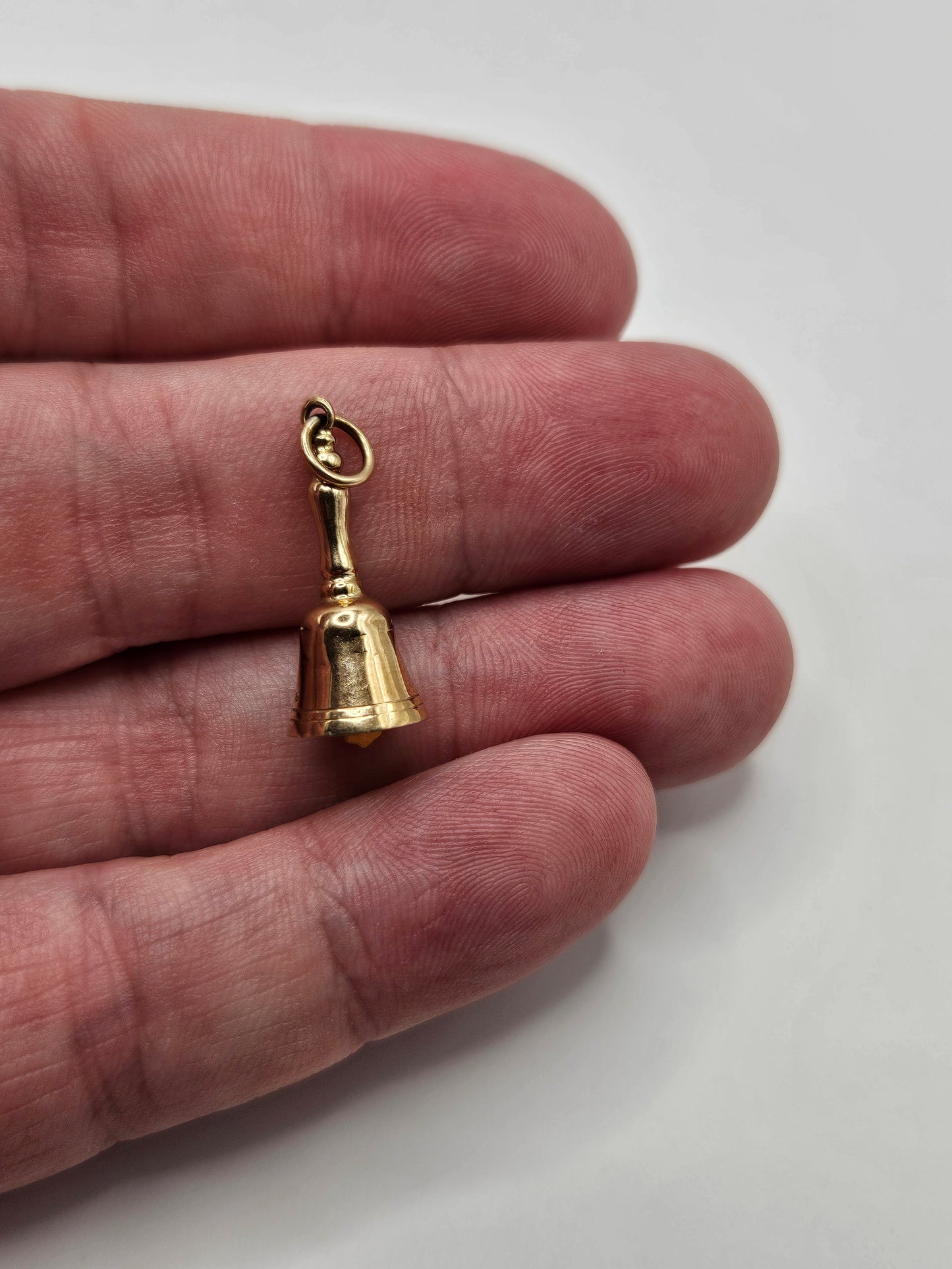 9ct gold school bell charm