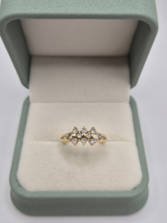 9ct gold topaz ring