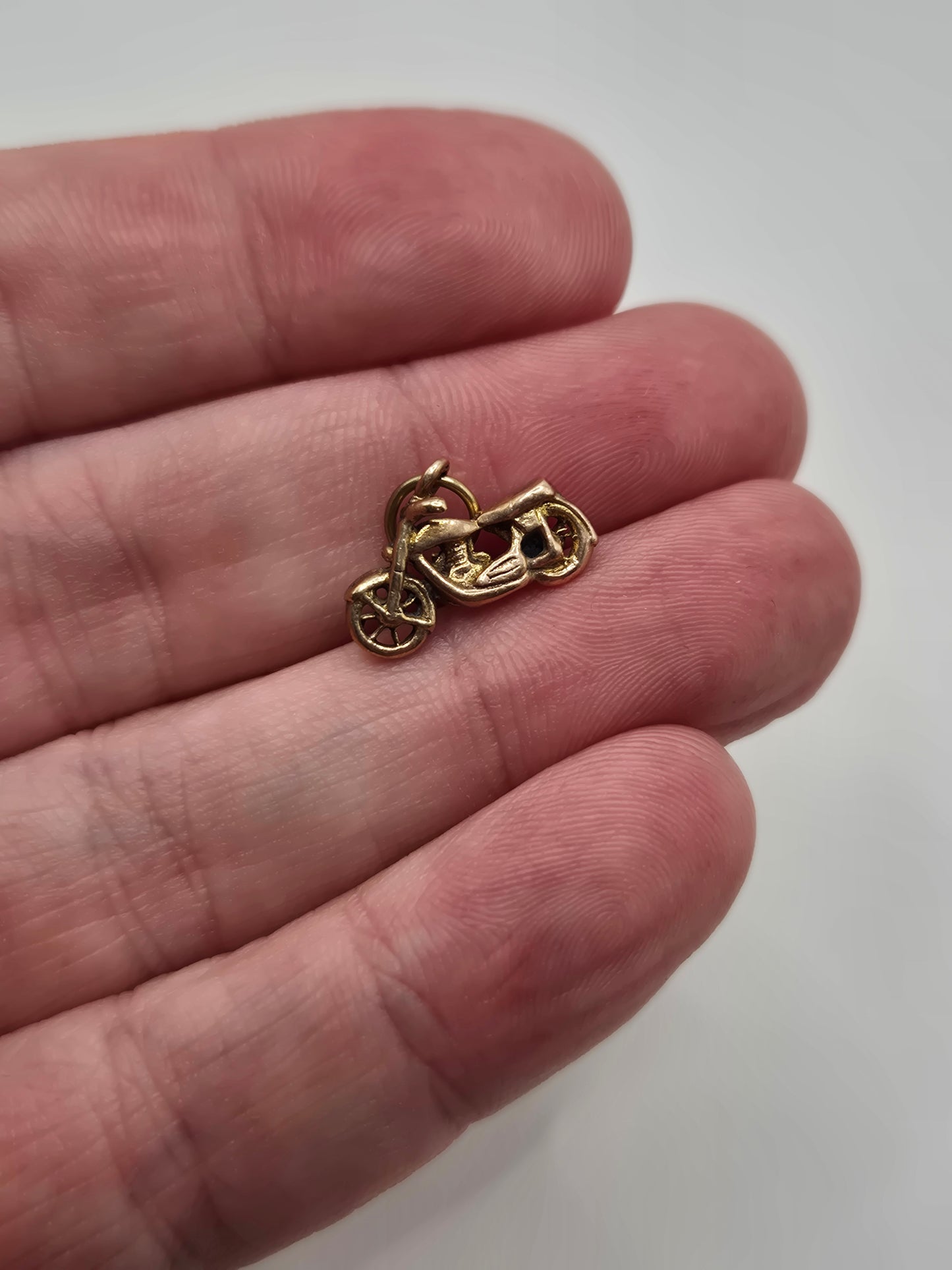 9ct gold motorbike charm