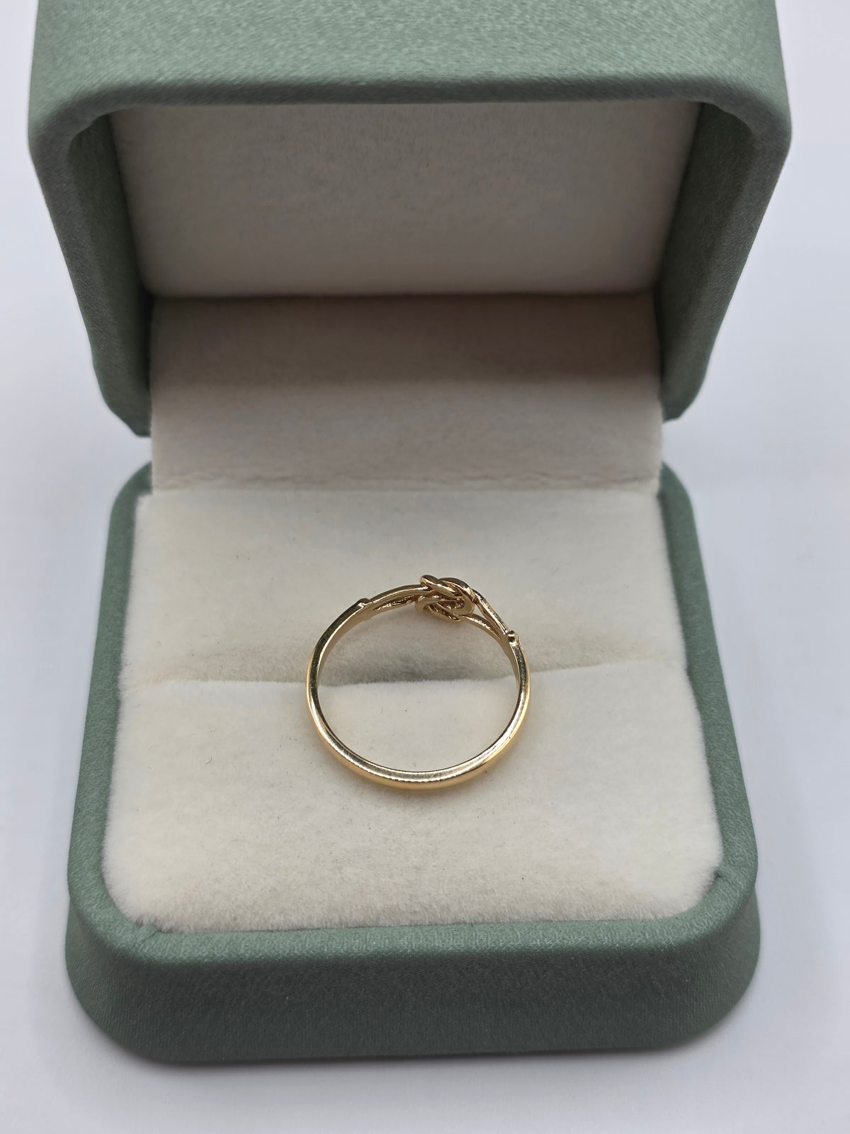 9ct gold love knot ring