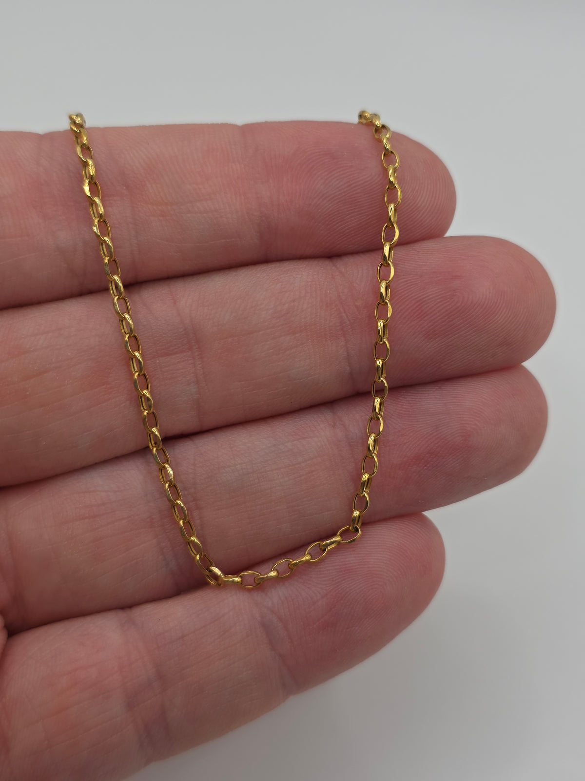 9ct gold belcher chain (101)