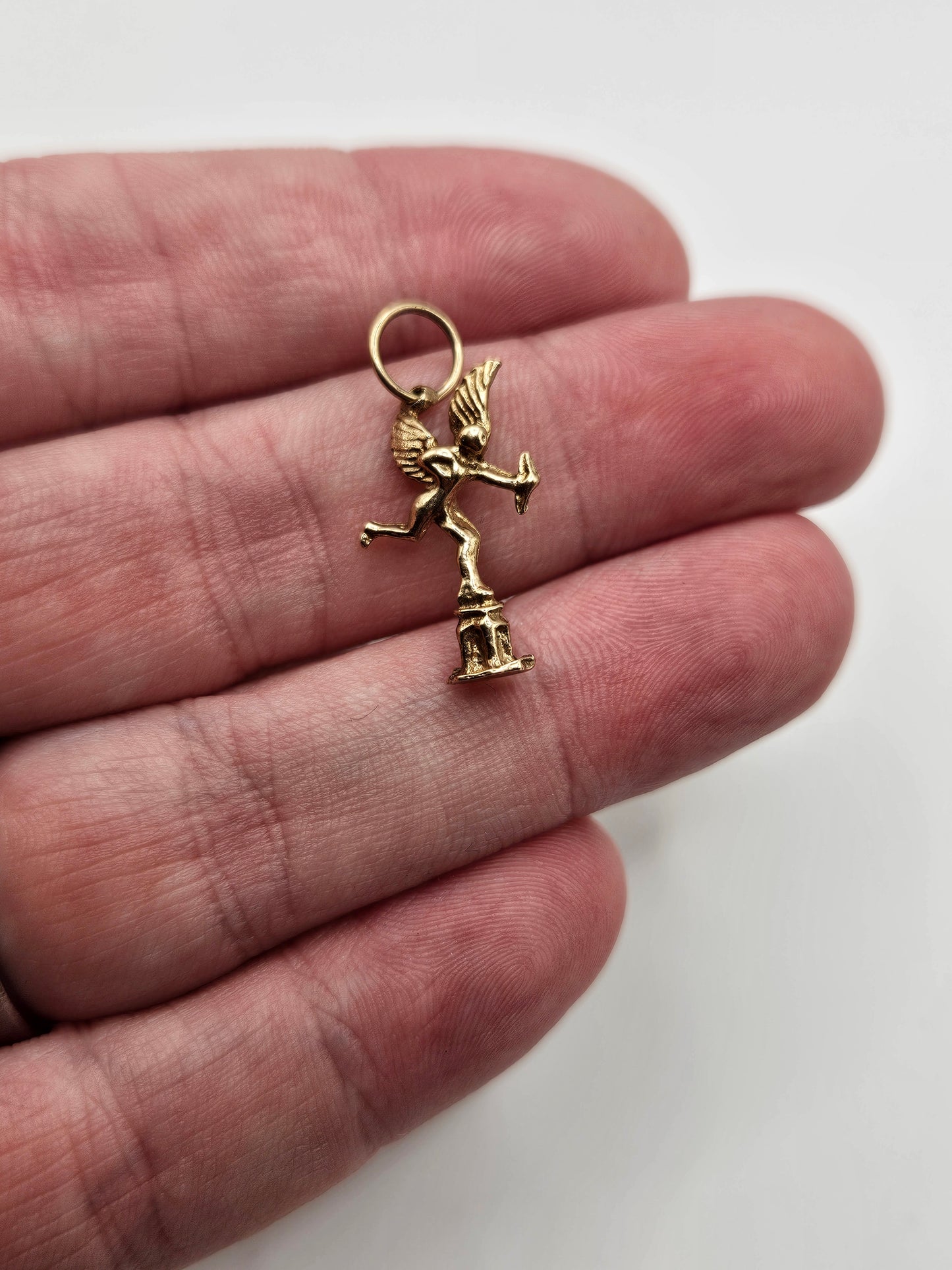 9ct gold cupid charm