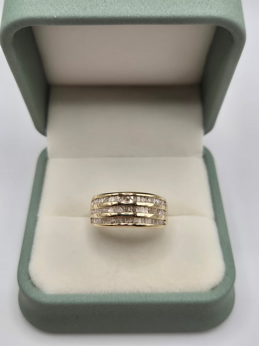 9ct gold diamond ring