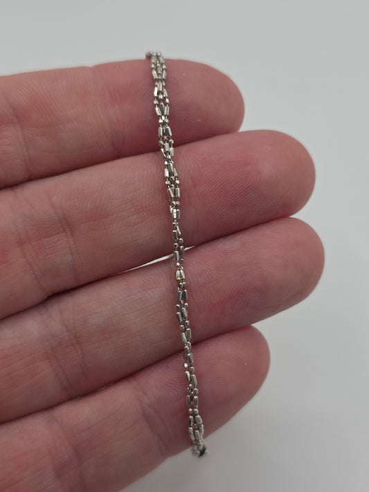 Vintage 18ct white gold bracelet
