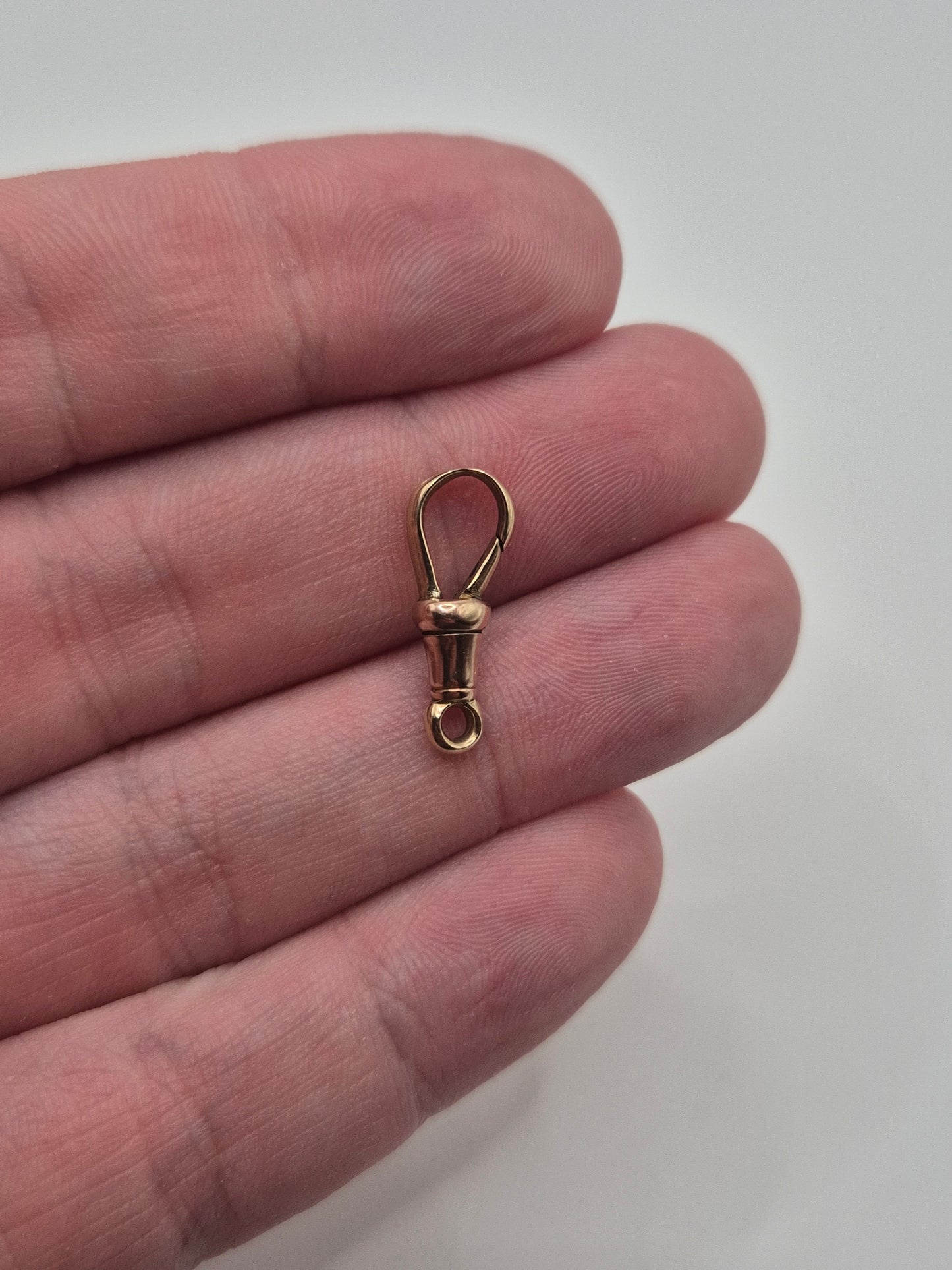 9ct rose gold dog clip (7)