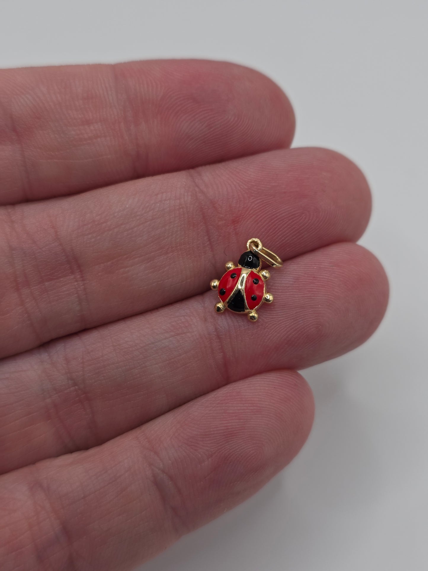 14ct gold ladybird charm