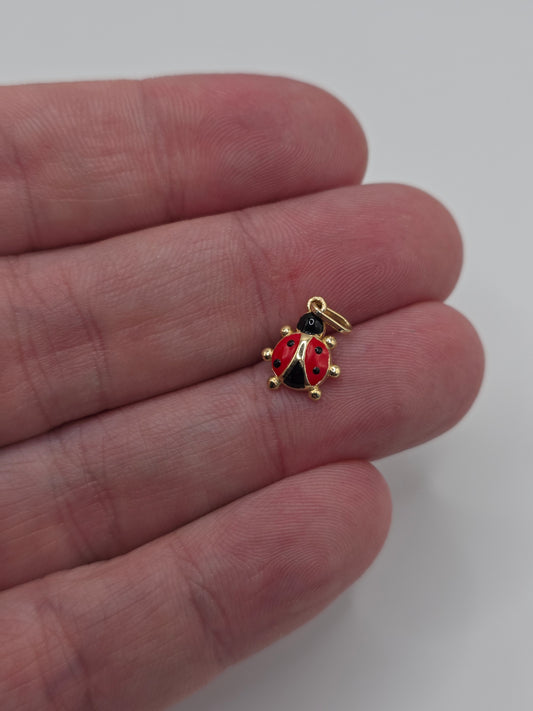14ct gold ladybird charm