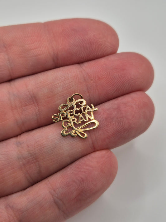 9ct gold special gran pendant