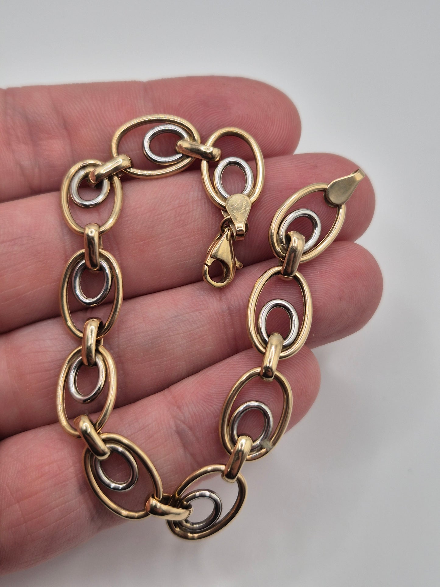 9ct two tone gold bracelet