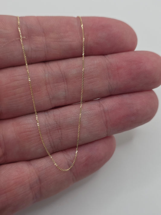 9ct gold curb chain (15)