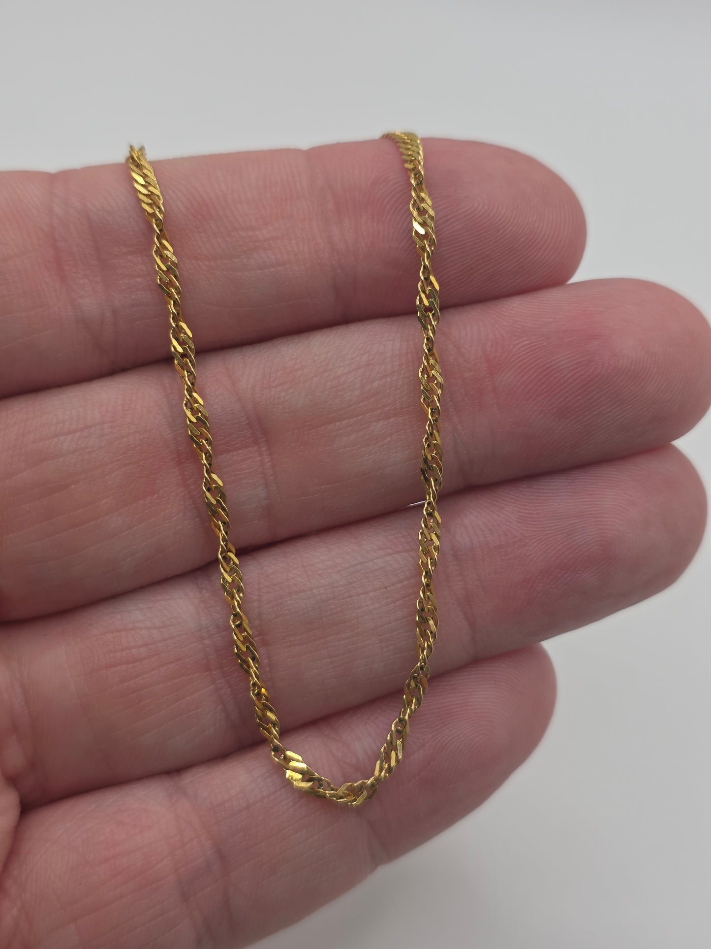 9ct gold twist chain (35)