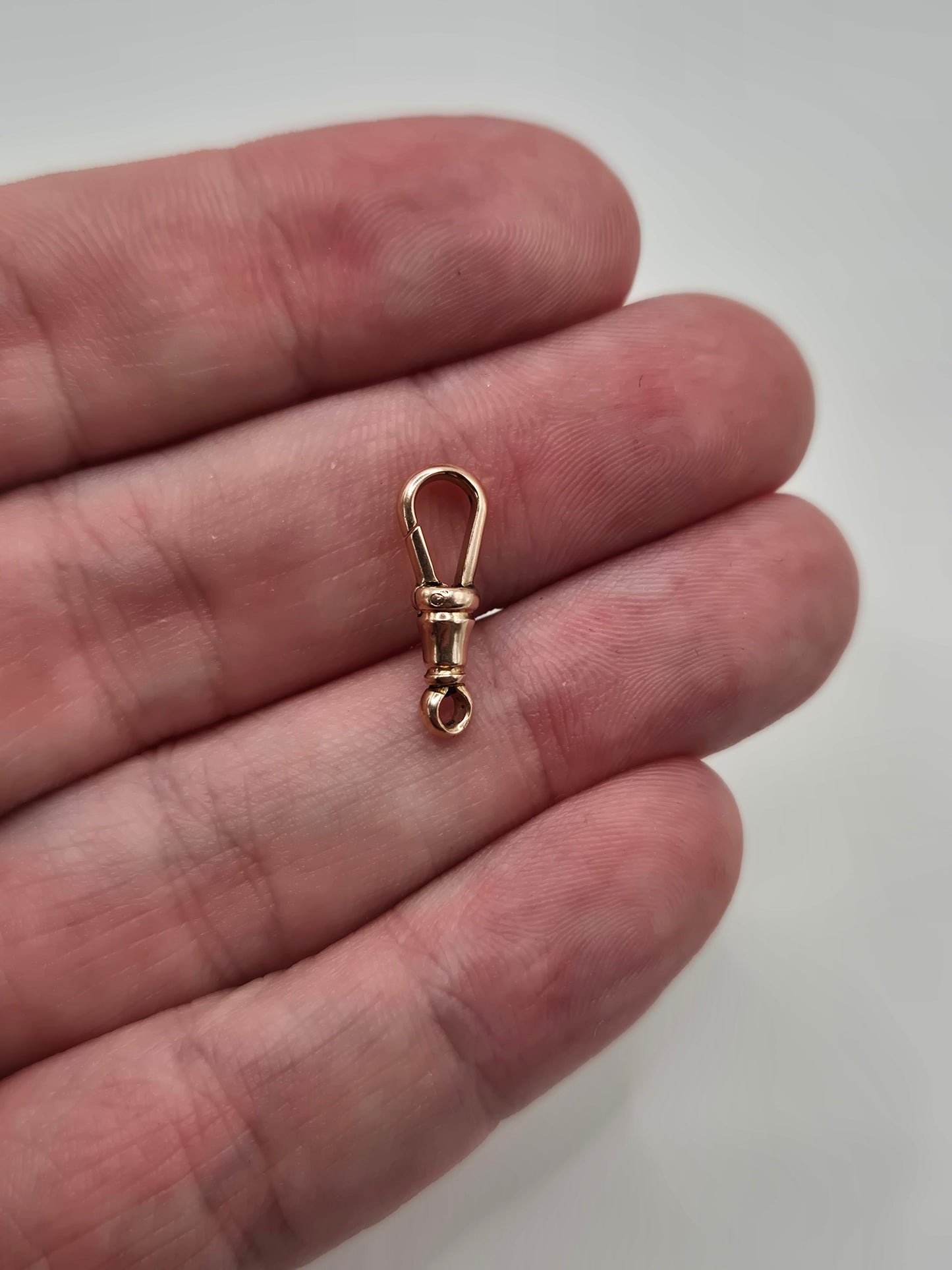 9ct rose gold dog clip (13)