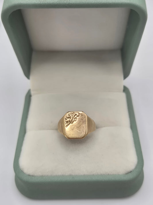 9ct gold signet ring