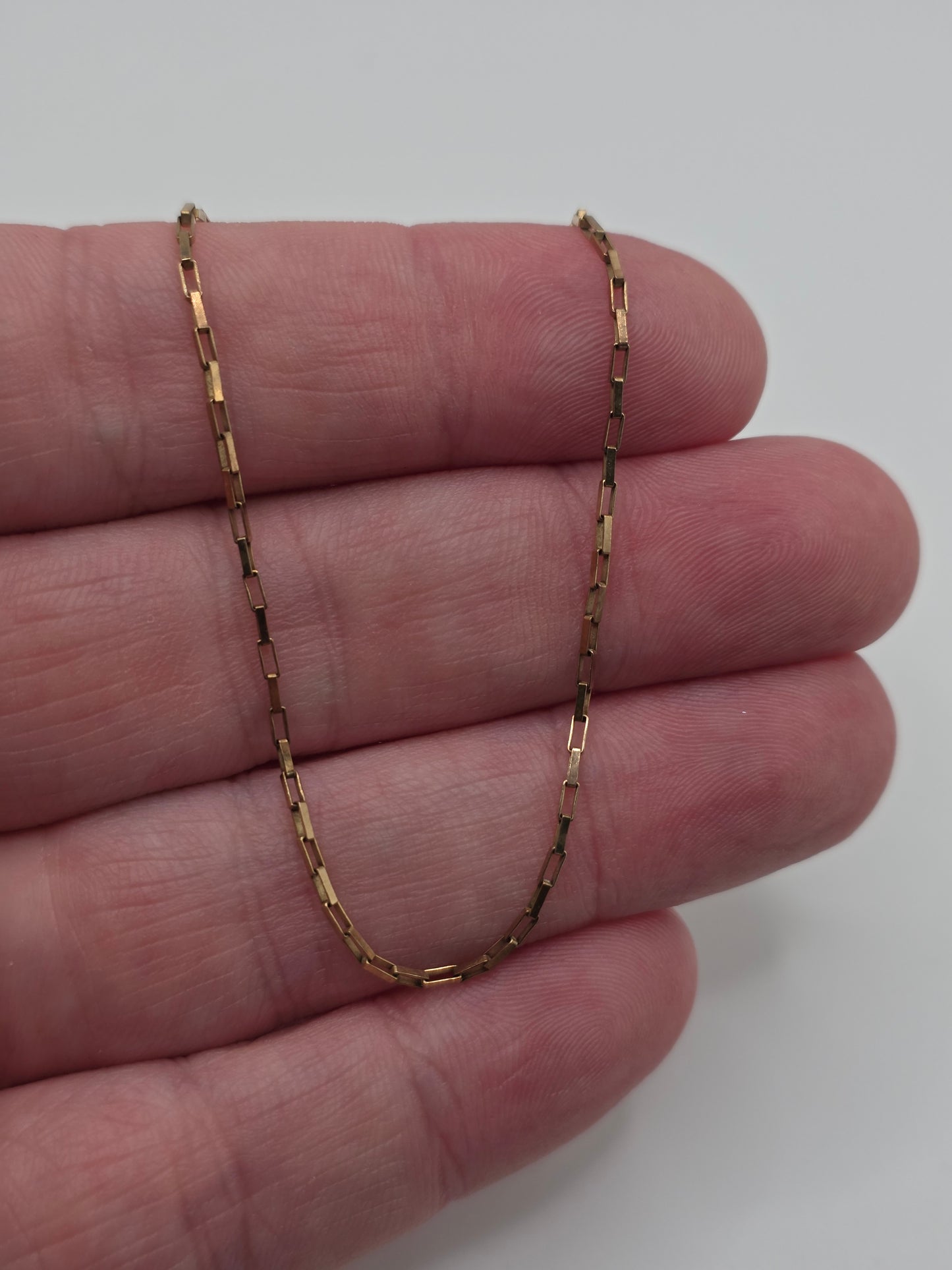 9ct gold box link chain (1)