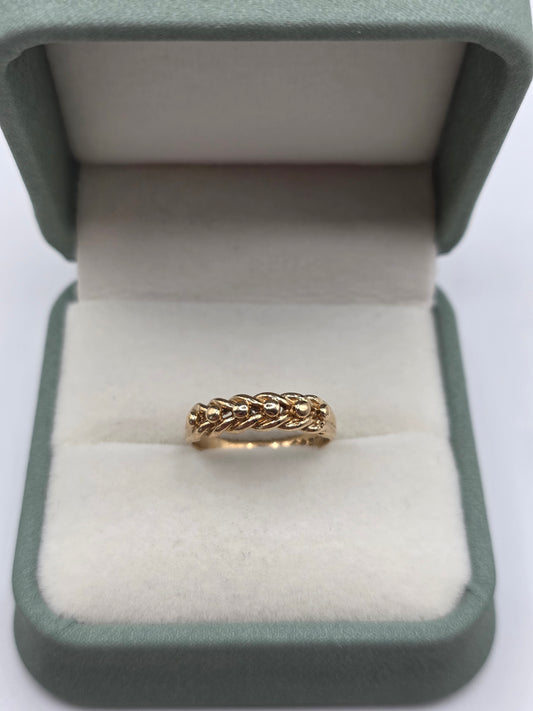 9ct gold keeper ring