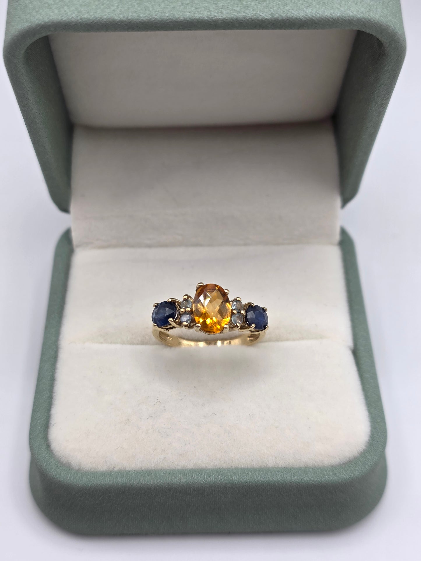 9ct gold multigem ring
