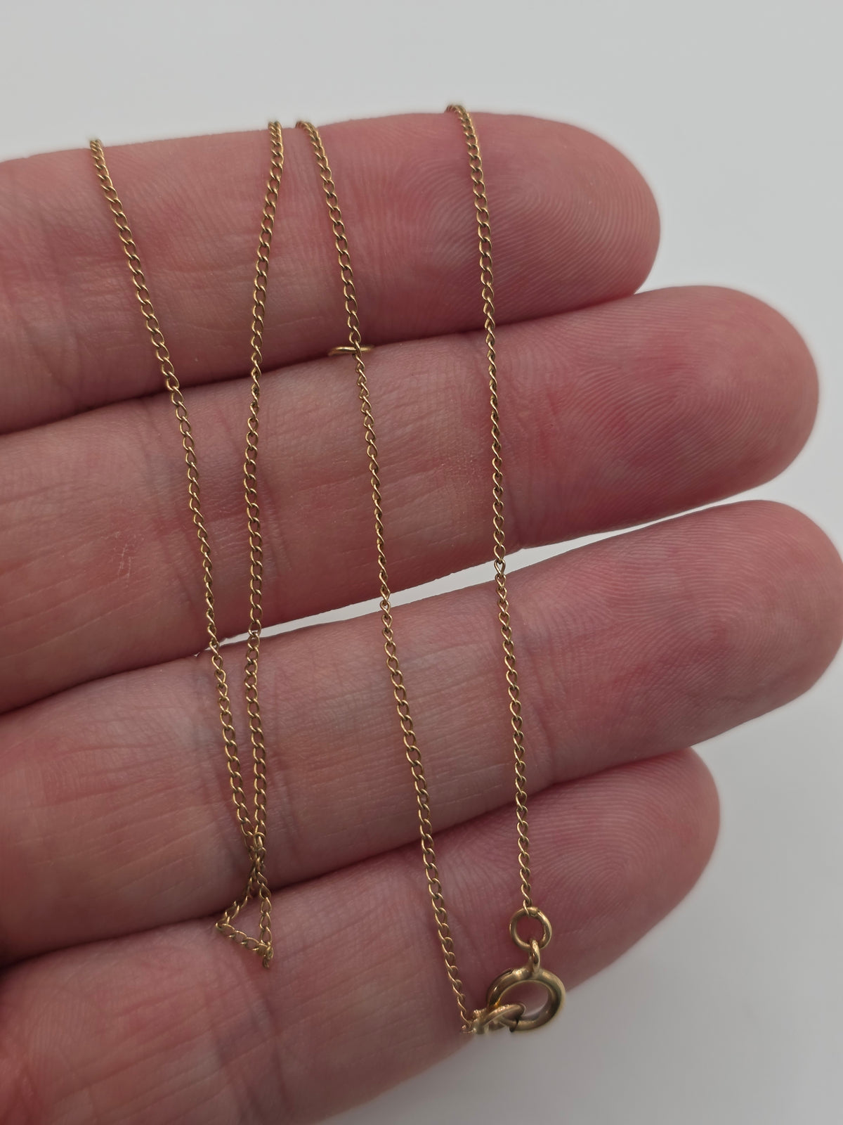 9ct gold extendable chain (117)