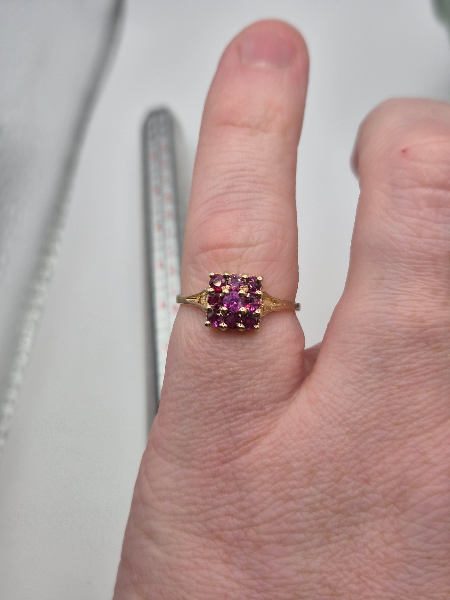 9ct gold ruby ring