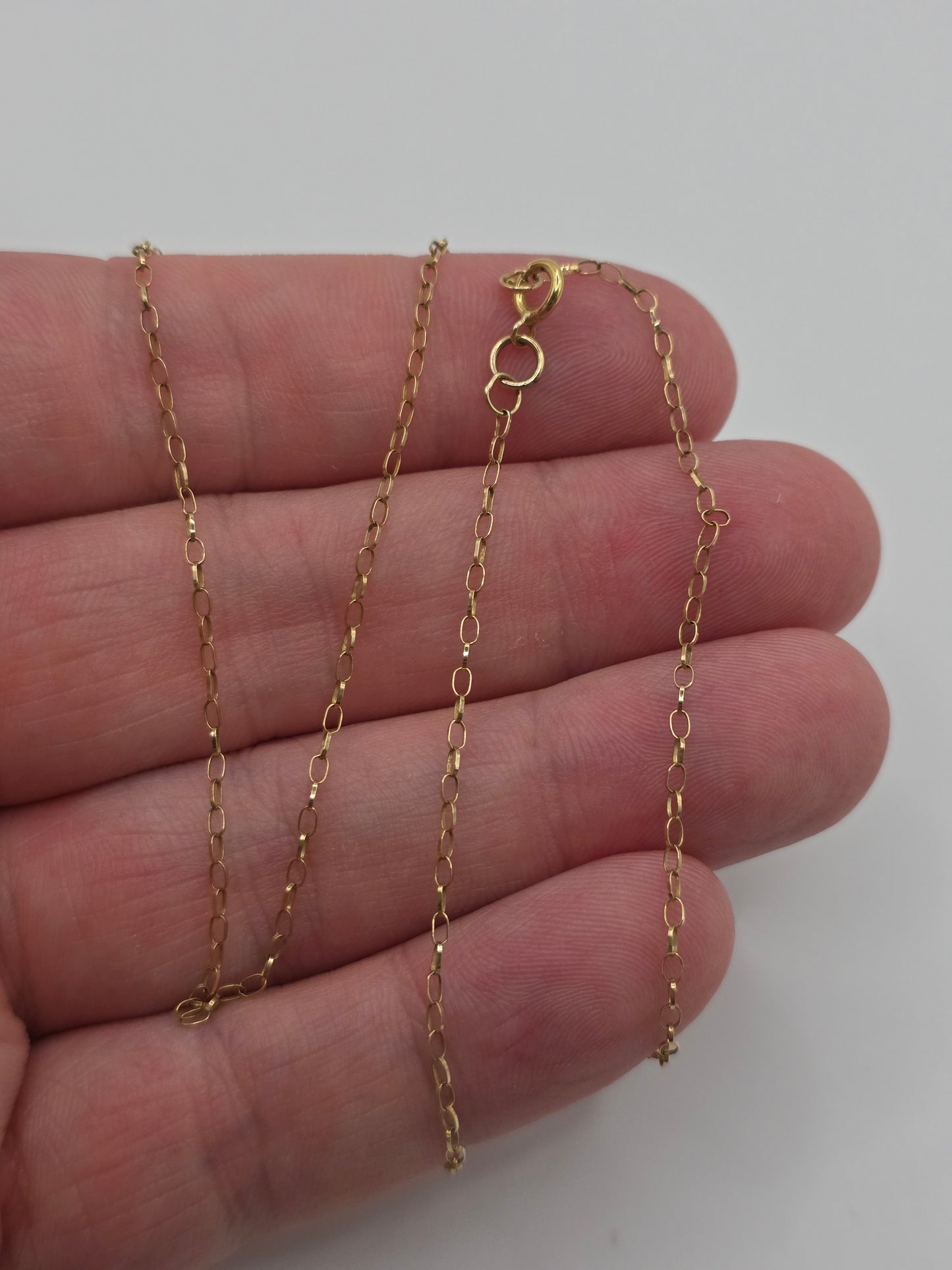 9ct gold belcher chain (45)