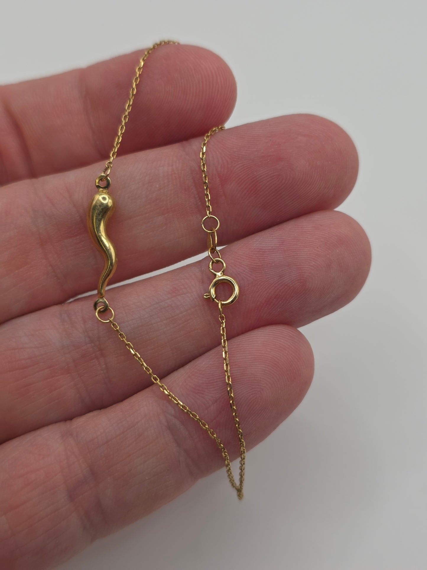 9ct gold horn of plenty bracelet