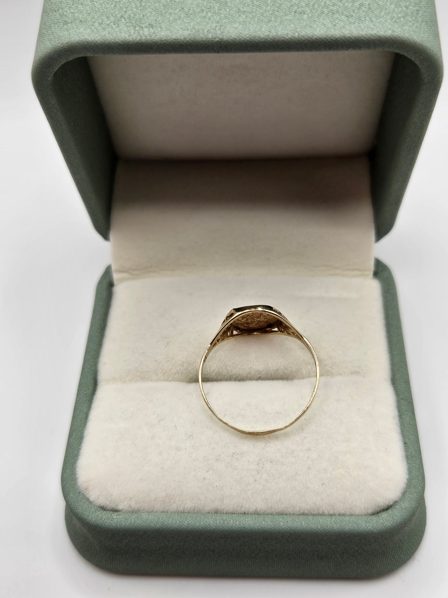 9ct gold st george ring