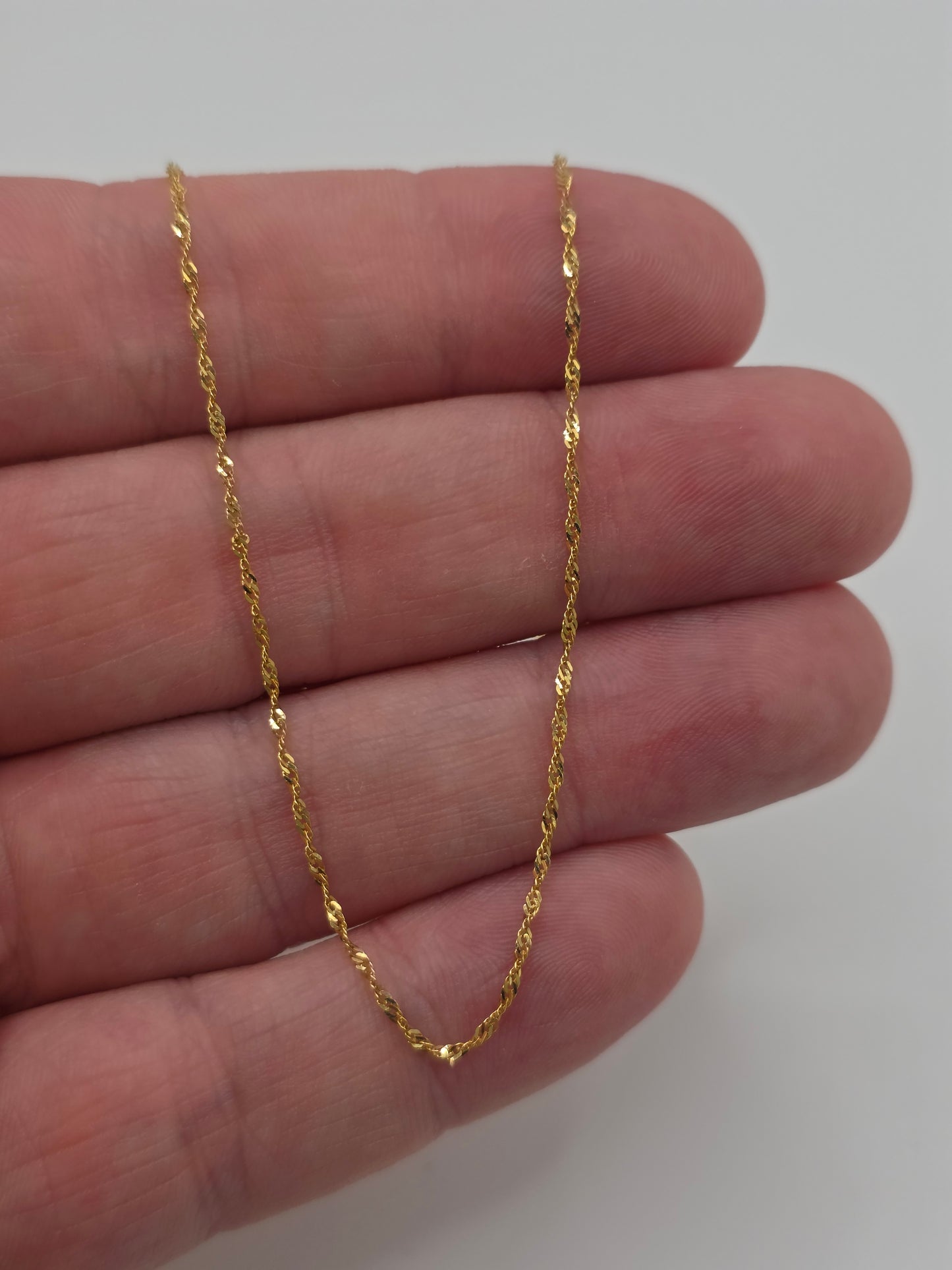 14ct gold twist link chain (48)