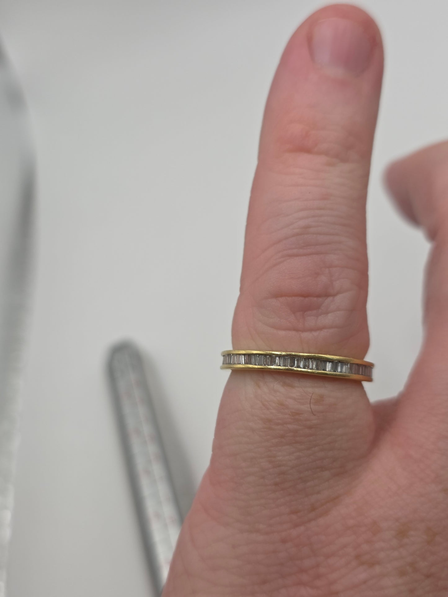 18ct gold diamond eternity ring