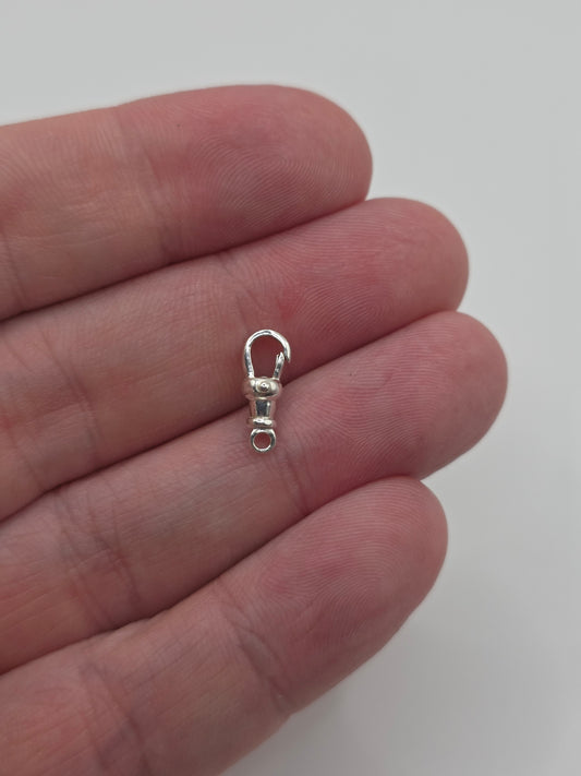 Silver dog clip 13mm (3)