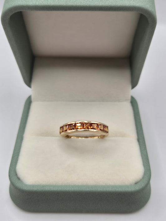 9ct gold citrine ring