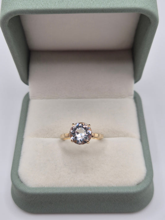 9ct gold cz ring