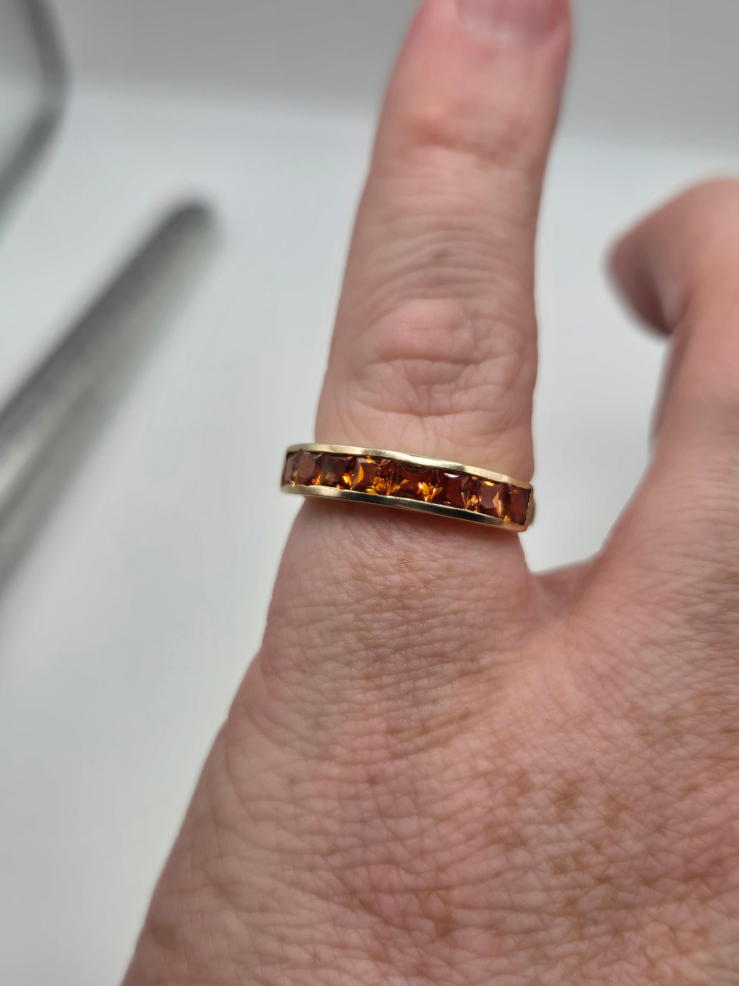 9ct gold citrine ring