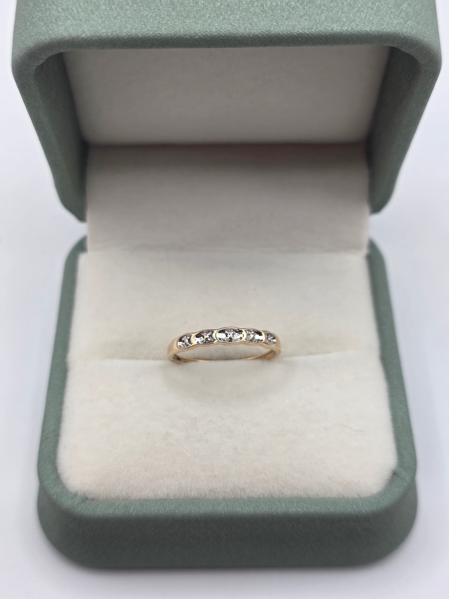 9ct two tone gold ring