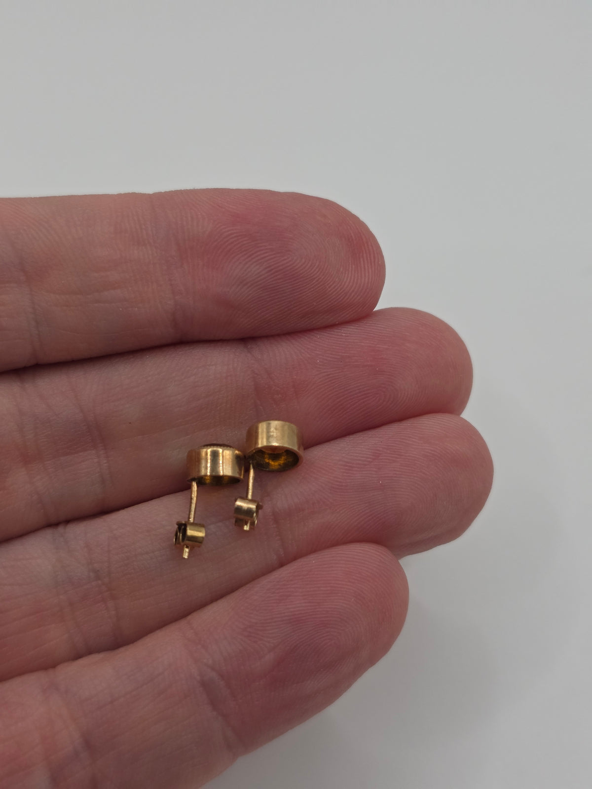 9ct gold citrine earrings