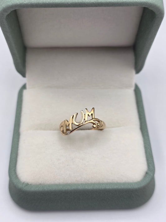 9ct gold mum ring