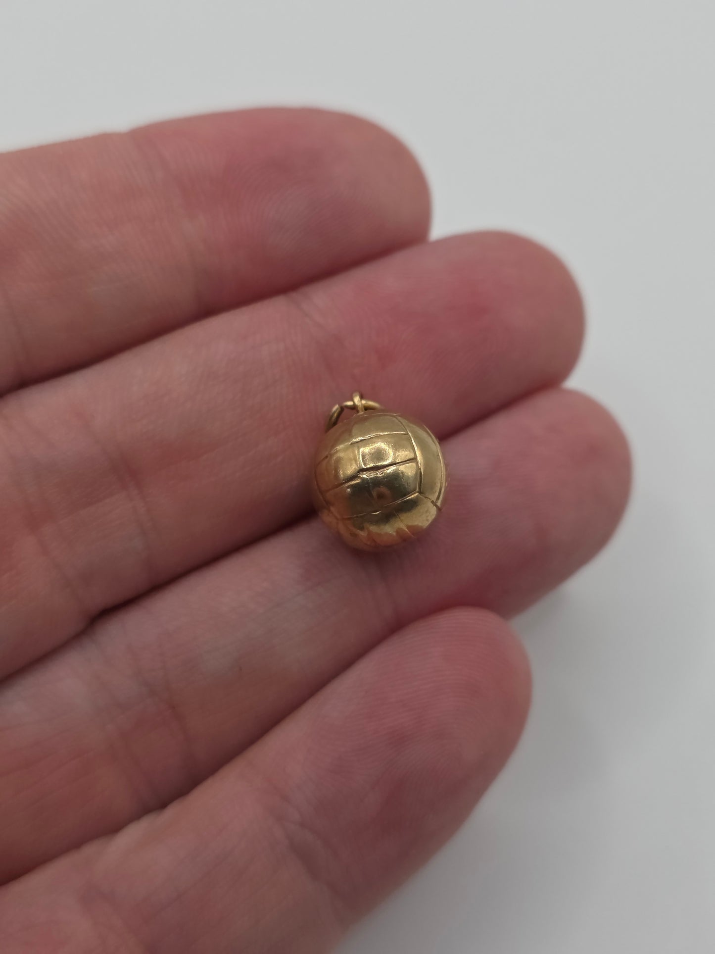 9ct gold football charm