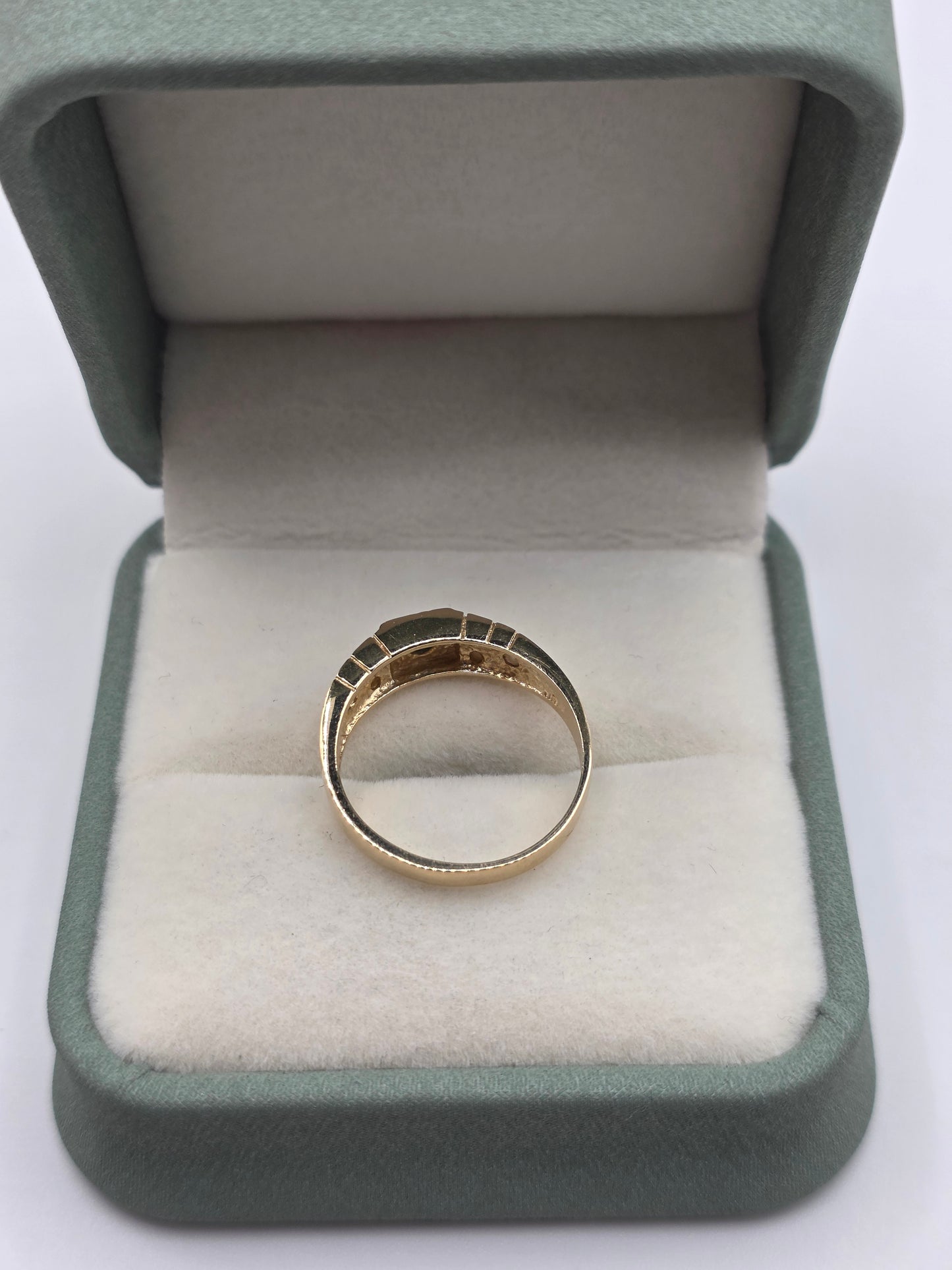 9ct gold turquoise and pearl ring