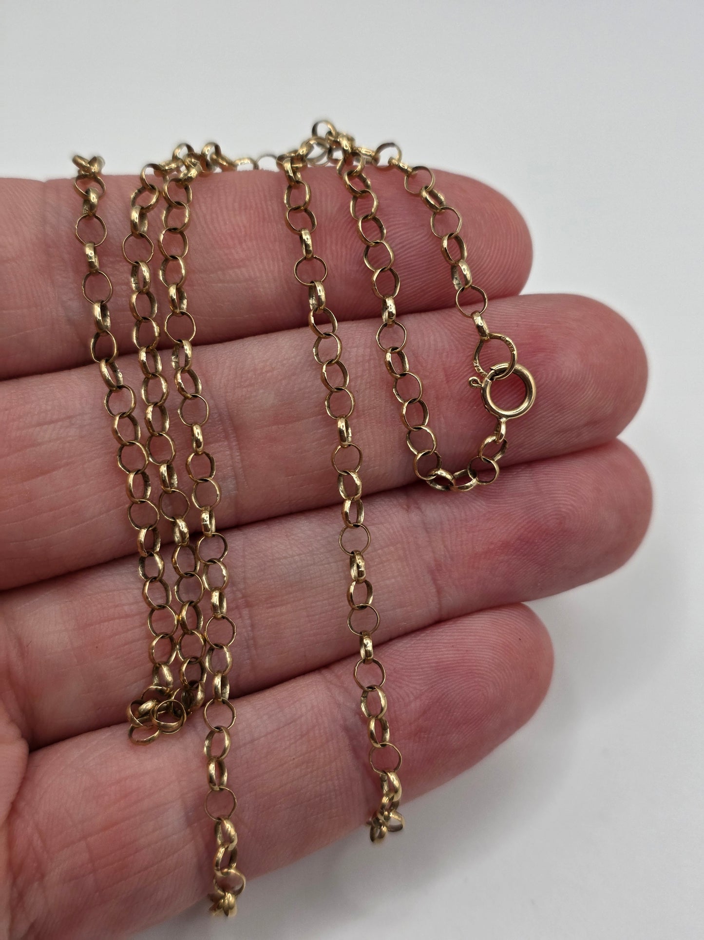 9ct gold belcher chain (77)