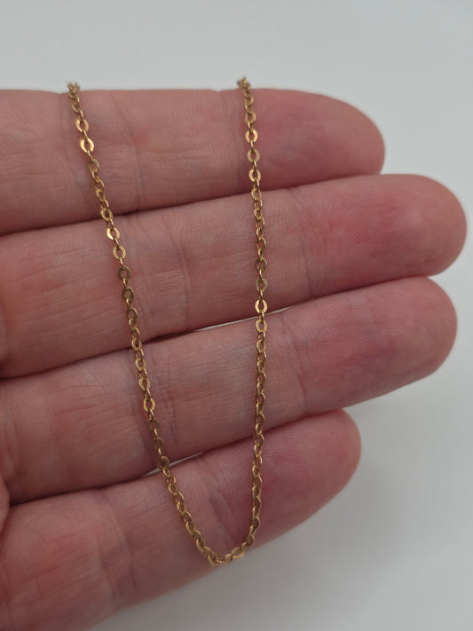 Edwardian 9ct gold chain (82)