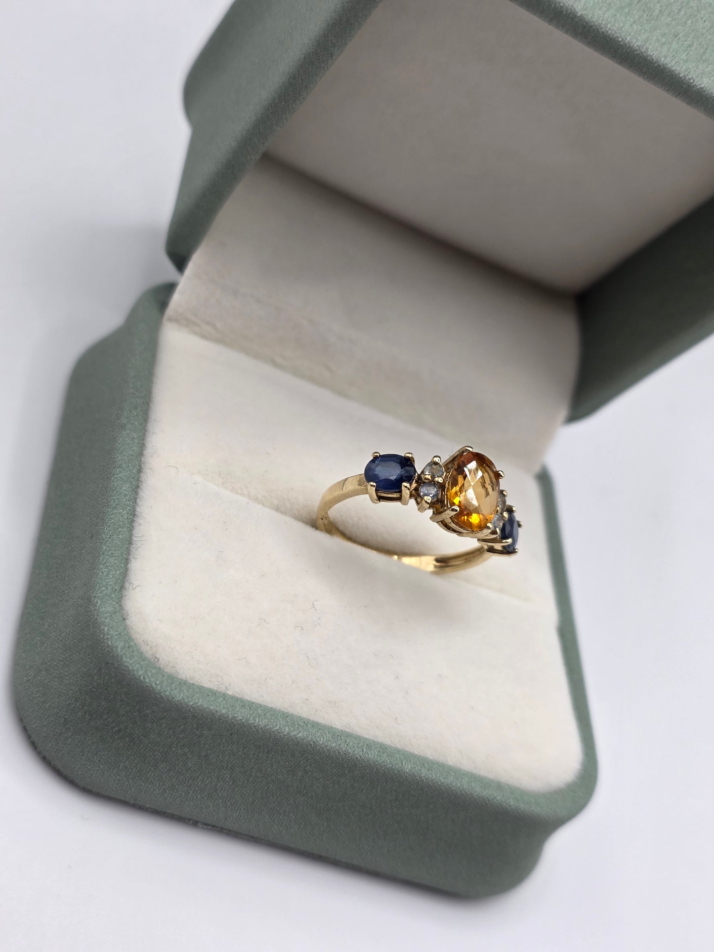 9ct gold multigem ring