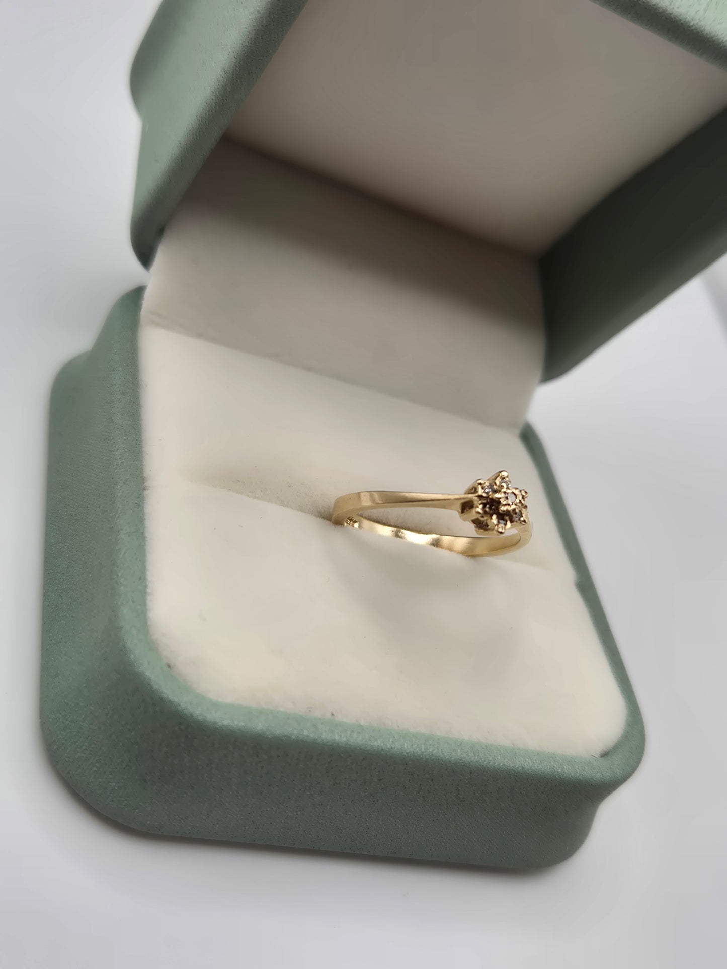 9ct gold diamond ring