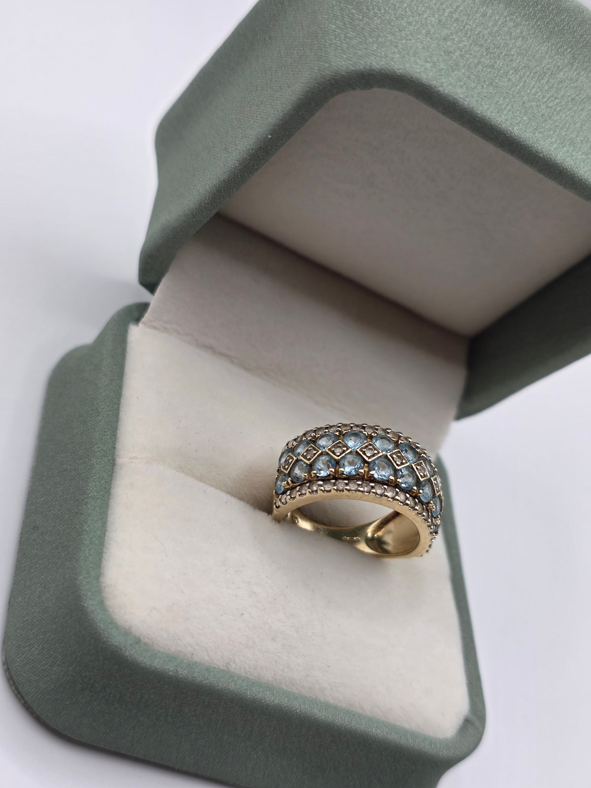 9ct gold topaz ring