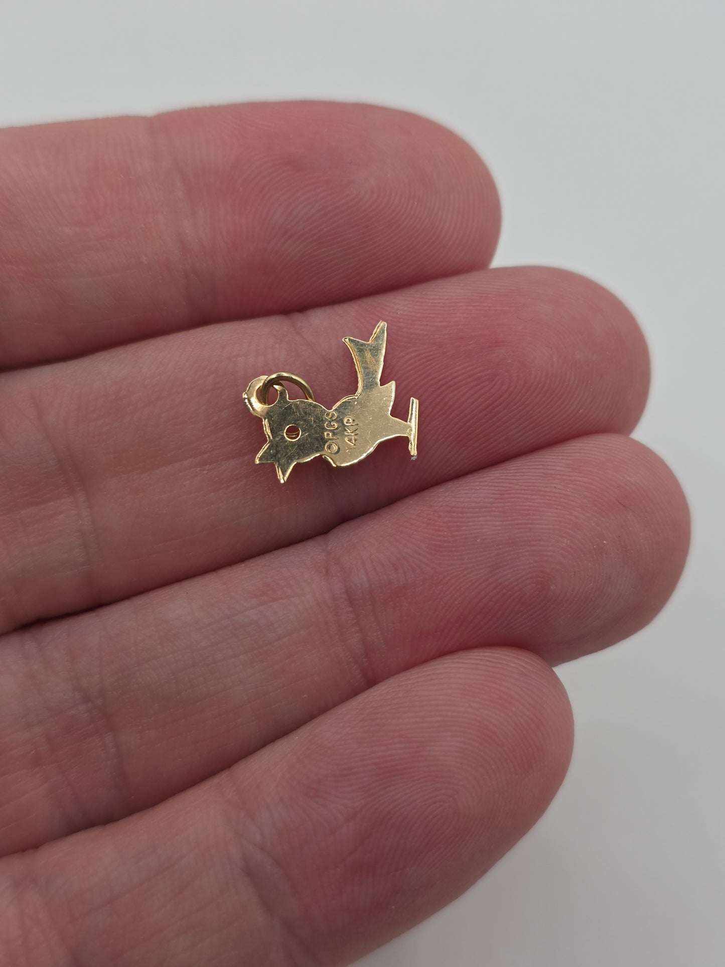 14ct gold bird charm