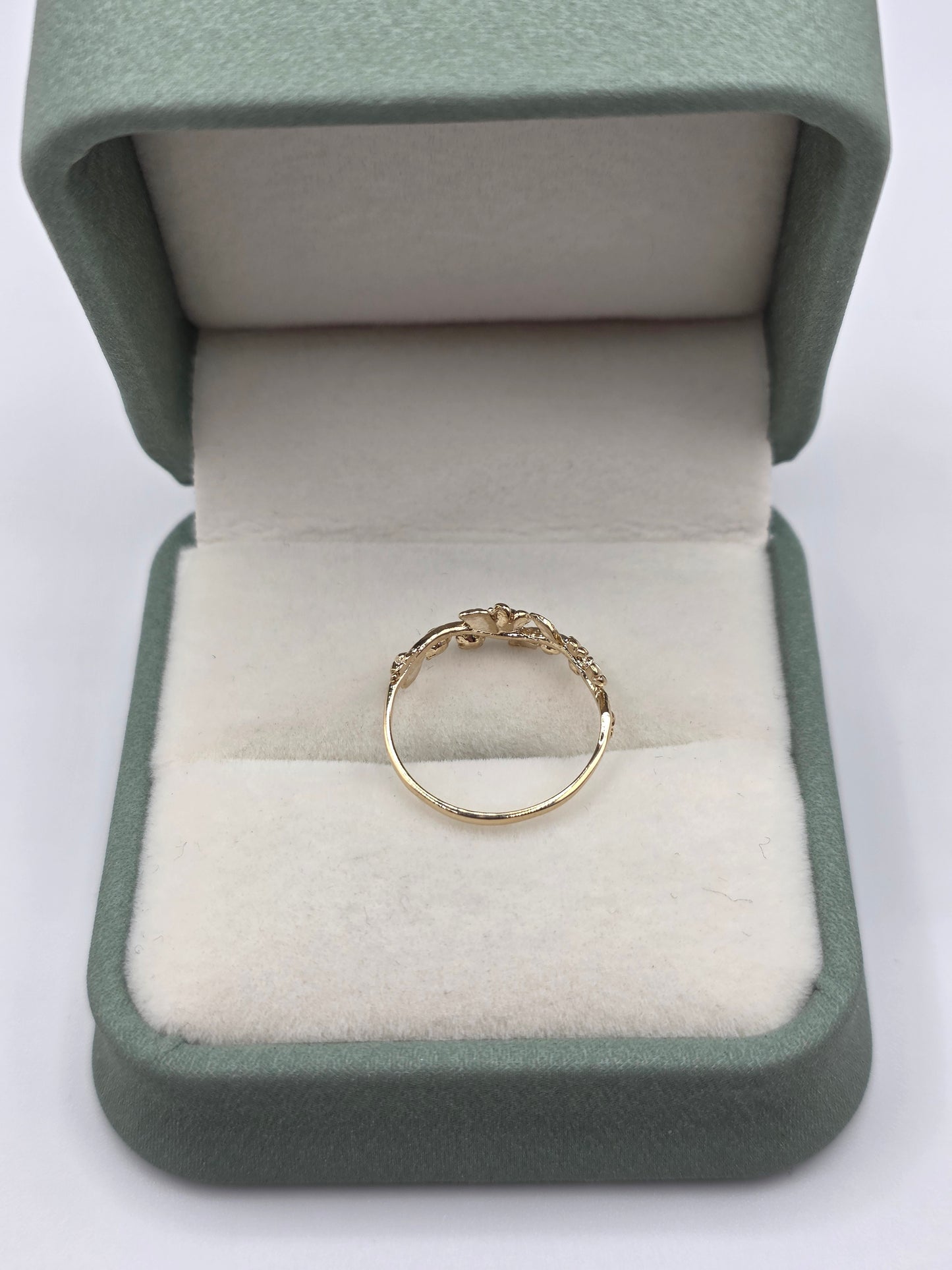 9ct gold forget me not ring